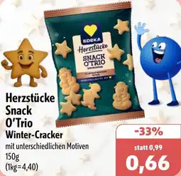 Aktiv Irma Herzstücke Snack O'Trio Winter-Cracker Angebot