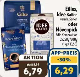 Aktiv Irma Eilles, Idee Kaffee oder Mövenpick Angebot