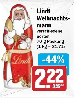 HIT Lindt Weihnachtsmann Angebot