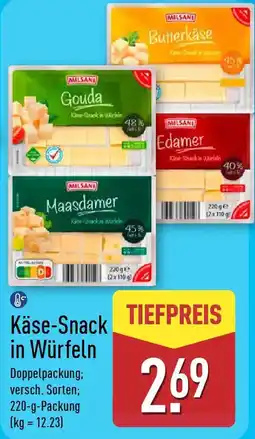 Aldi Nord MILSANI Käse-Snack in Würfeln Angebot