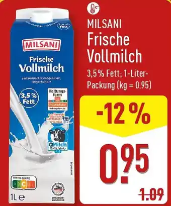 Aldi Nord MILSANI Frische Vollmilch Angebot