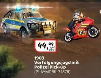 Idee+Spiel playmobil CITY ACTION 1903 Verfolgungsjagd mit Polizei Pick-up Angebot