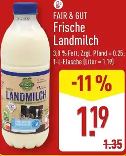 Aldi Nord FAIR&GUT Frische Landmilch Angebot