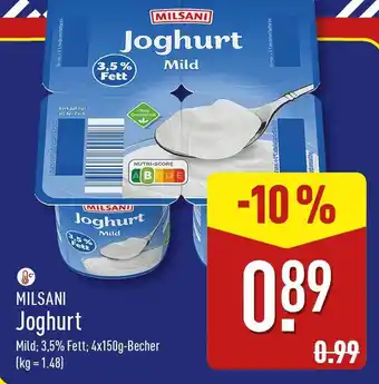 Aldi Nord MILSANI Joghurt Angebot