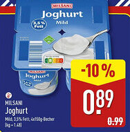 Aldi Nord MILSANI Joghurt Angebot