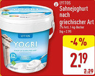 Aldi Nord LYTTOS Sahnejoghurt nach griechischer Art Angebot