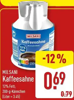Aldi Nord MILSANI Kaffeesahne Angebot