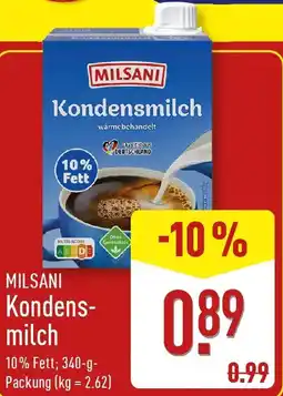 Aldi Nord MILSANI Kondens- milch Angebot