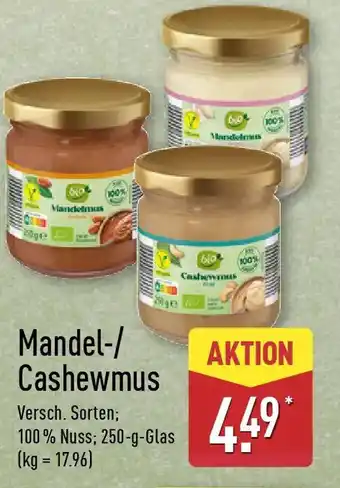 Aldi Nord Mandel-/ Cashewmus Angebot