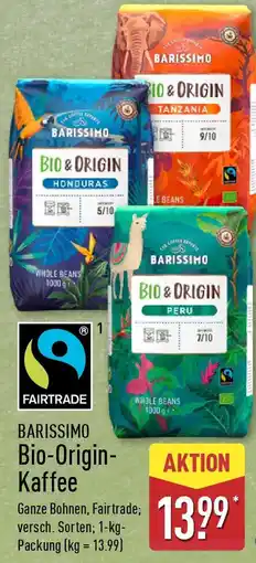 Aldi Nord BARISSIMO Bio-Origin- Kaffee Angebot