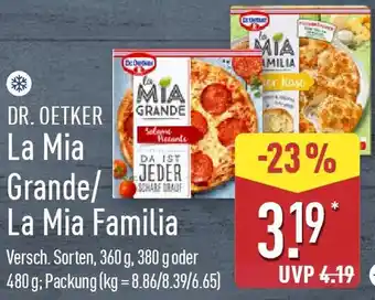 Aldi Nord DR. OETKER La Mia Grande/La Mia Familia Angebot