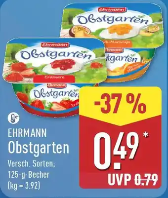 Aldi Nord EHRMANN Obstgarten Angebot