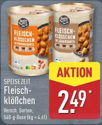 Aldi Nord SPEISEZEIT Fleischllößchen Angebot