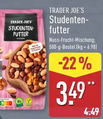 Aldi Nord TRADER JOE'S Studentenfutter Angebot
