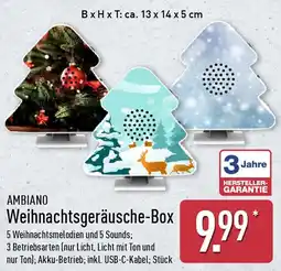 Aldi Nord AMBIANO Weihnachtsgeräusche-Box Angebot