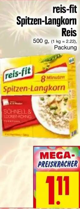 EDEKA Hahner Reis Fit Spitzen Langkorn Reis 500g Angebot