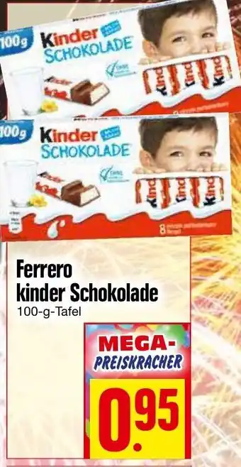 EDEKA Hahner Ferrero Kinder Schokolade 100g Angebot