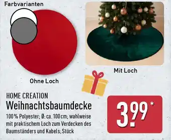 Aldi Nord HOME CREATION Weihnachtsbaumdecke Angebot