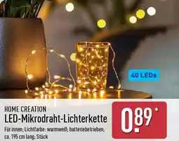 Aldi Nord HOME CREATION LED-Mikrodraht-Lichterkette Angebot