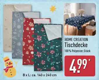 Aldi Nord HOME CREATION Tischdecke Angebot