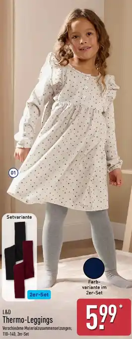 Aldi Nord L&D Thermo Leggings Angebot