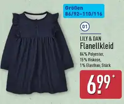 Aldi Nord LILY & DAN Flanellkleid Angebot
