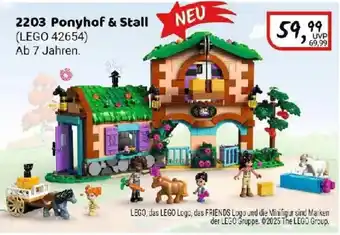 Idee+Spiel LEGO Friends 2203 Ponyhof & Stall (LEGO 42654) Angebot