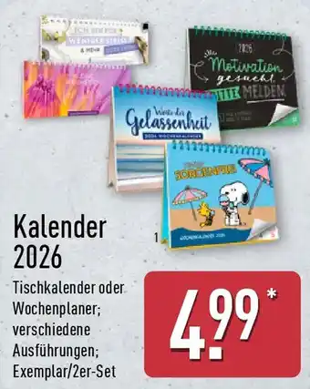 Aldi Nord Kalender 2026 Angebot