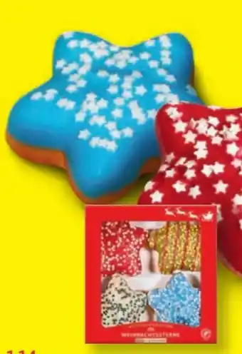 Lidl Weihnachtssterne Berliner mit Füllung Angebot