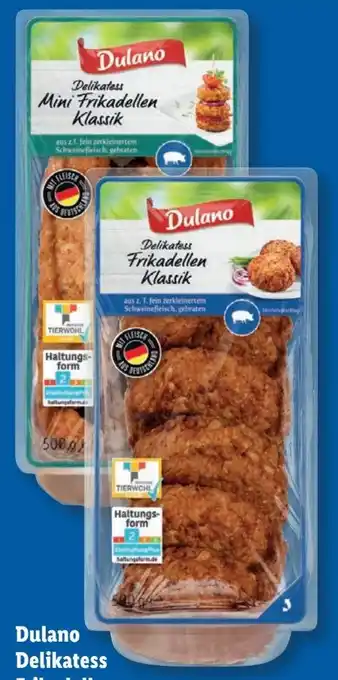 Lidl Dulano Delikatess Frikadellen Angebot