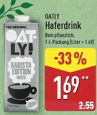 Aldi Nord OATLY Haferdrink Angebot