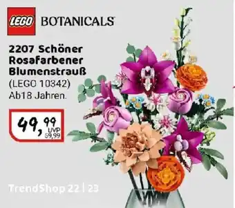 Idee+Spiel LEGO BOTANICALS 2207 Schöner Rosafarbener Blumenstrauß (LEGO 10342) Angebot
