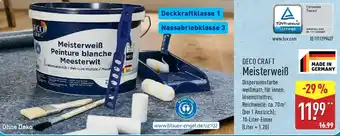 Aldi Nord DECO CRAFT Meisterweiß Angebot