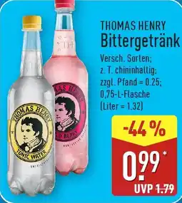 Aldi Nord THOMAS HENRY Bittergetränk Angebot