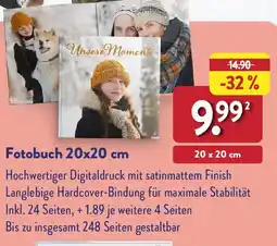 Aldi Nord Fotobuch 20x20 cm Angebot