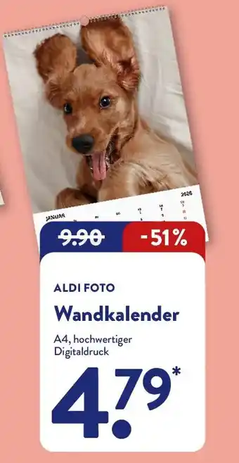 Aldi Nord ALDI FOTO Wandkalender Angebot