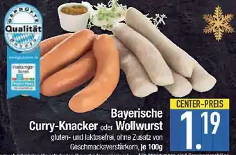 E-Center Bayerische Curry-Knacker oder Wollwurst Angebot