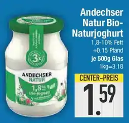 E-Center Andechser Natur Bio- Naturjoghurt Angebot