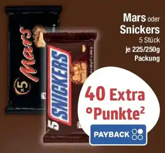 E-Center Mars oder Snickers Angebot