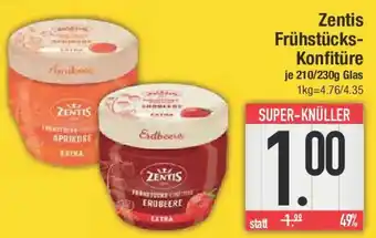 E-Center Zentis Frühstücks- Konfitüre Angebot