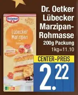 E-Center Dr. Oetker Lübecker Marzipan Rohmasse Angebot