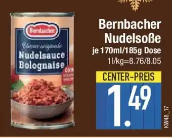 E-Center Bernbacher Nudelsoße Angebot