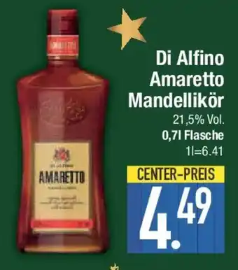 E-Center Di Alfino Amaretto Mandellikör Angebot