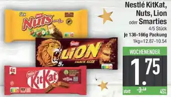 E-Center Nestlé KitKat, Nuts, Lion oder Smarties Angebot