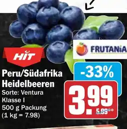 HIT Peru/Südafrika - Heidelbeeren Angebot