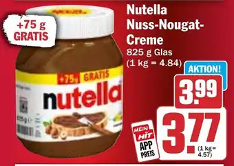 HIT Nutella Nuss-Nougat Creme Angebot