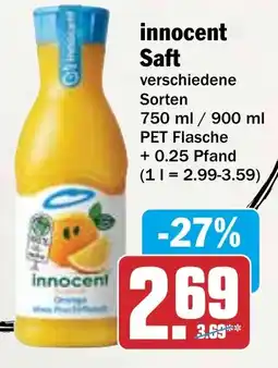 HIT innocent Saft Angebot