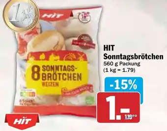 HIT HIT Sonntagsbrötchen Angebot