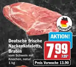 HIT Deutsche frische Nackenkoteletts, Braten Angebot