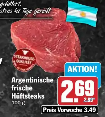 HIT Argentinische frische Hüftsteaks Angebot